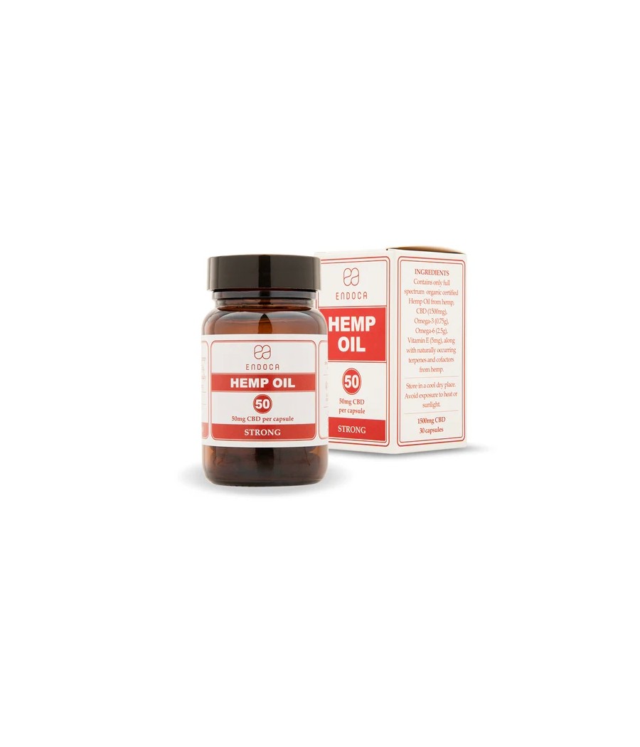 Endoca 1500mg CBD Capsules Hemp Oil - 30 Caps