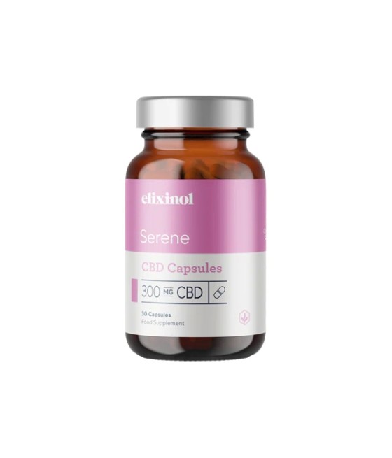 Elixinol 300mg CBD Serene Capsules - 30 Caps