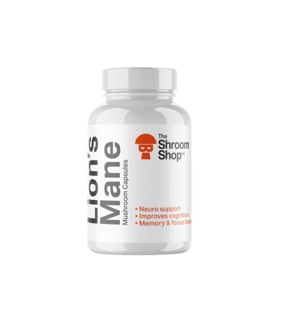 The Shroom Shop Lion's Mane Mushroom 45000mg Capsules - 90 Caps