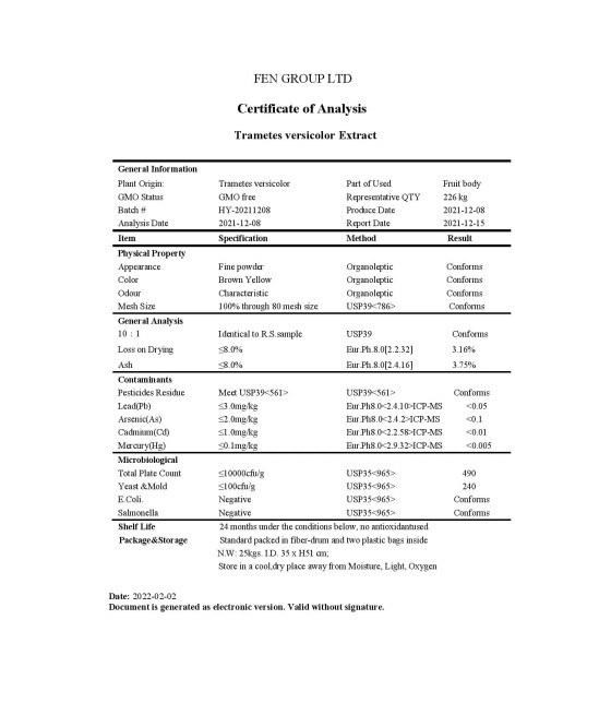 The Shroom Shop Turkey Tail Mushroom 45000mg Capsules - 90 Caps