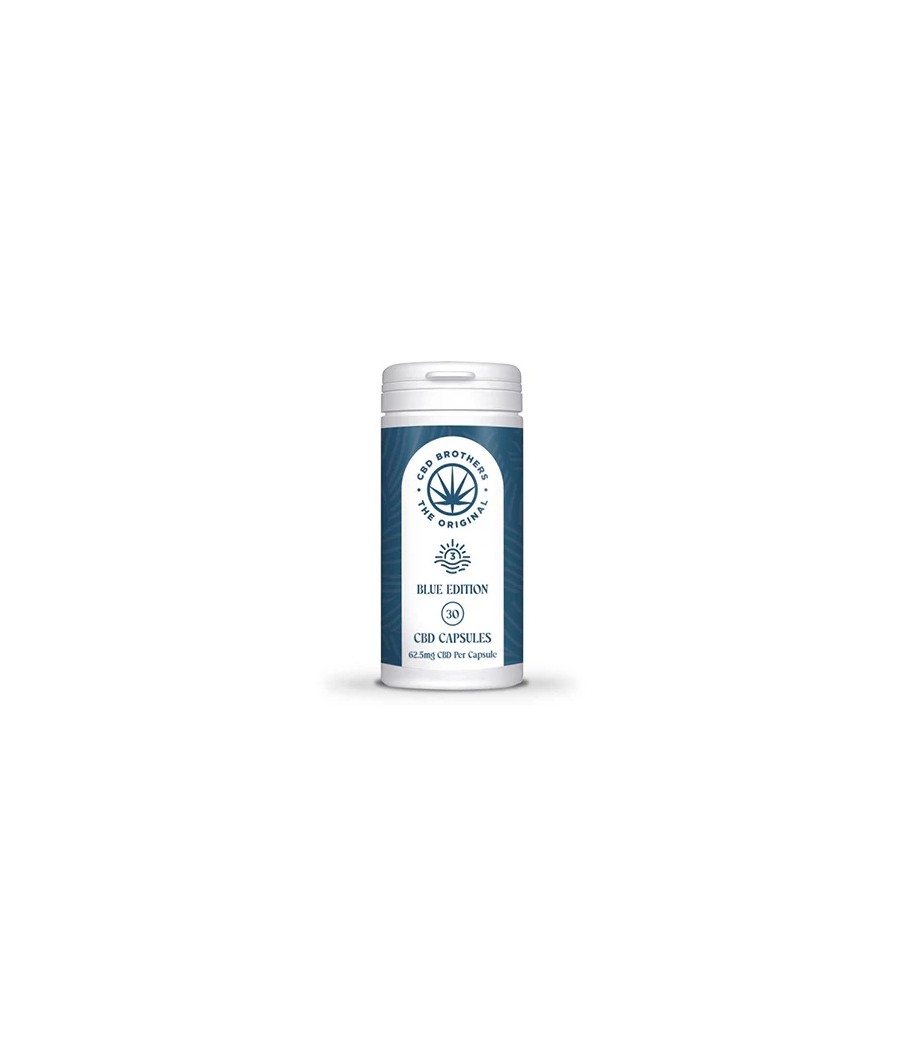 CBD Brothers Blue Edition 1875mg CBD/CBDA Vegan Capsules - 30 Caps