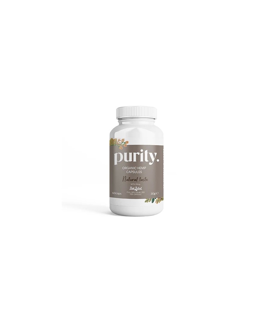 Purity 1200mg Full-Spectrum High Potency CBD Capsules - 60 caps