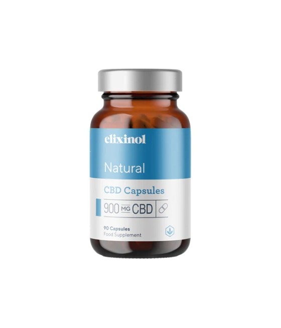 Elixinol 900mg CBD Natural Hemp Capsules - 90 Caps