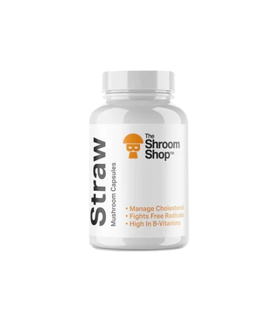 The Shroom Shop Straw Mushroom 45000mg Capsules - 90 Caps