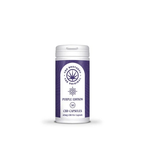 CBD Brothers Purple Edition 1200mg CBD/CBDA Vegan Capsules - 30 Caps