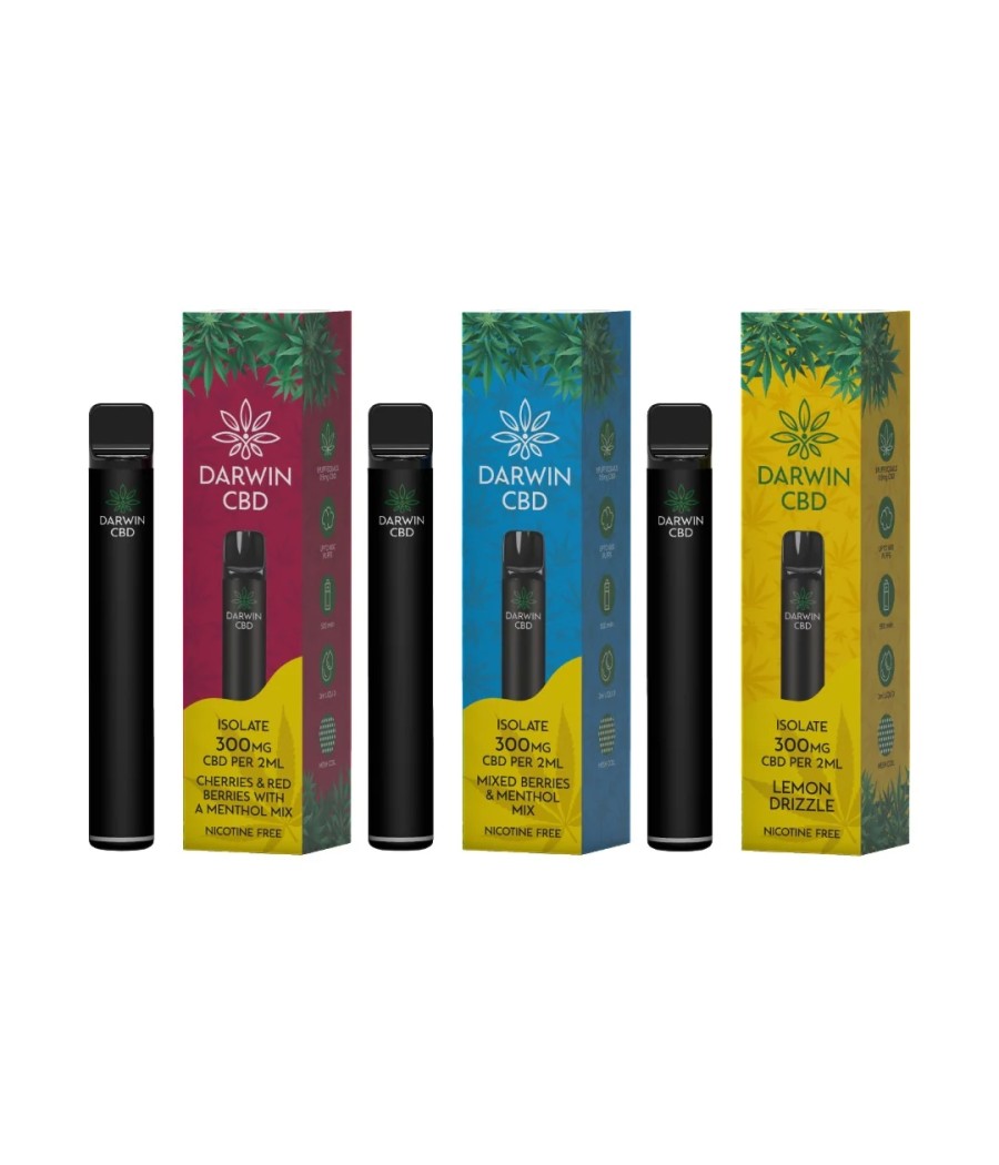 300mg Darwin CBD Prefilled Pod Vape Kit 600 Puffs