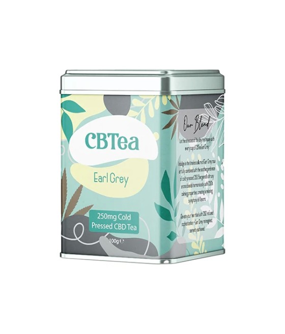 CBTea 250mg Cold Pressed Full Spectrum CBD Earl Grey Tea - 100g