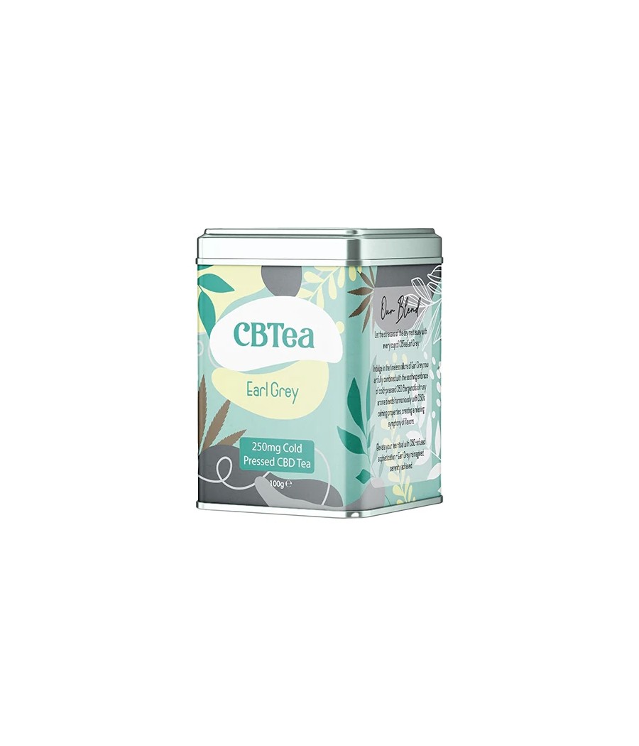 CBTea 250mg Cold Pressed Full Spectrum CBD Earl Grey Tea - 100g