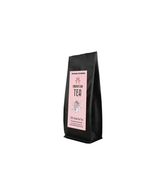 The Unusual Tea Company 3% CBD Hemp Tea - Strawberry Cream 40g