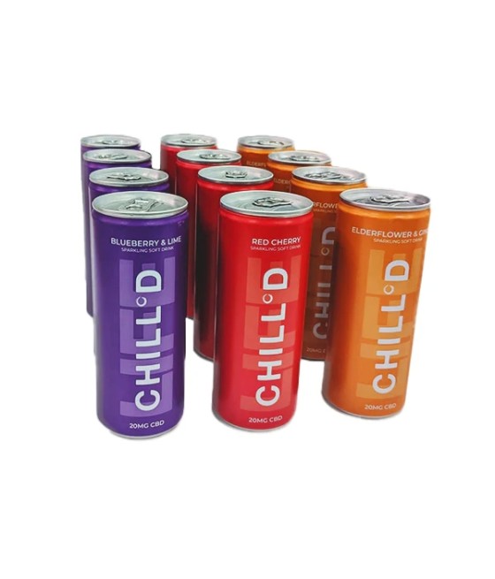 36 x CHILL°D 20mg CBD Sparkling 250ml Multi-case Deal