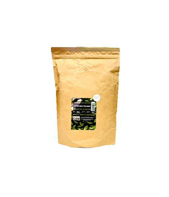 Equilibrium CBD 340mg Tea Japanese Sencha Catering Pack - 100 Biodegradable Pyramid Tea Bags