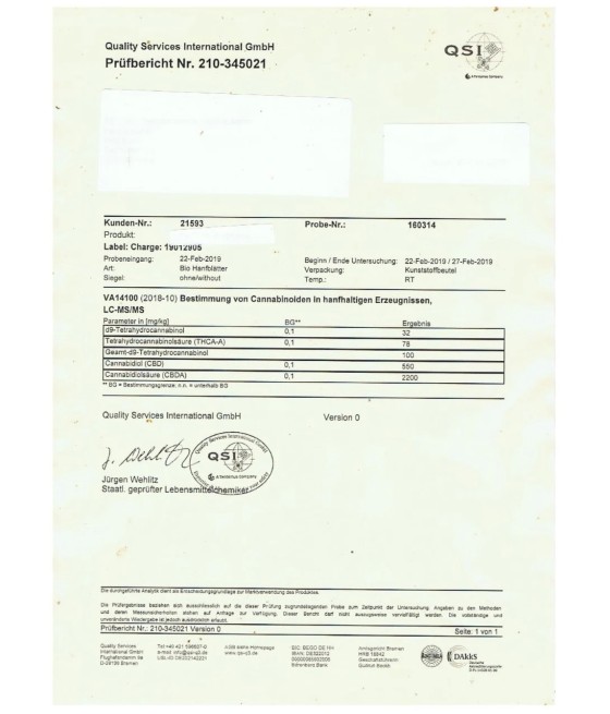 Ultracalm 1.5% CBD Hemp Tea - Cherry Bakewell 40g