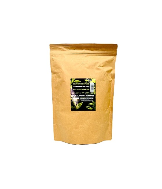 Equilibrium CBD 340mg Tea English Breakfast Catering Pack - 100 Biodegradable Pyramid Tea Bags