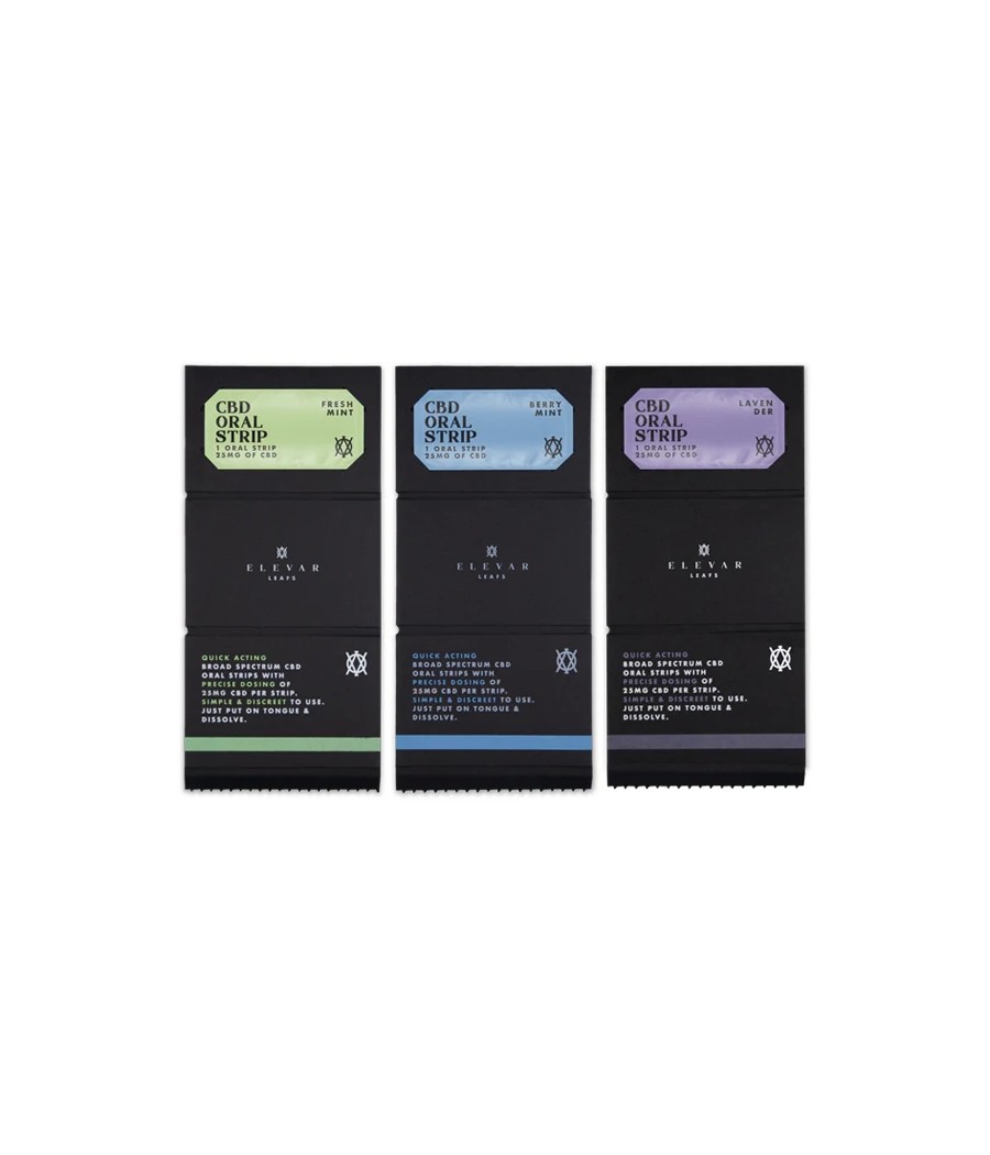 Elevar Leafs 125mg CBD Oral Strips