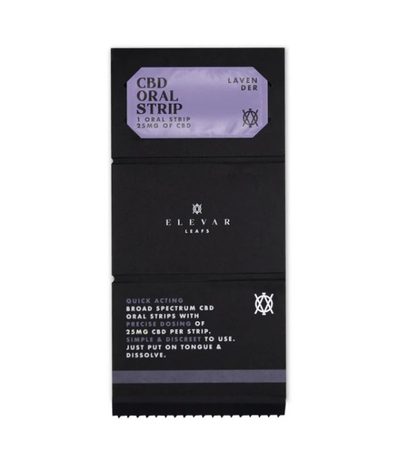 Elevar Leafs 125mg CBD Oral Strips