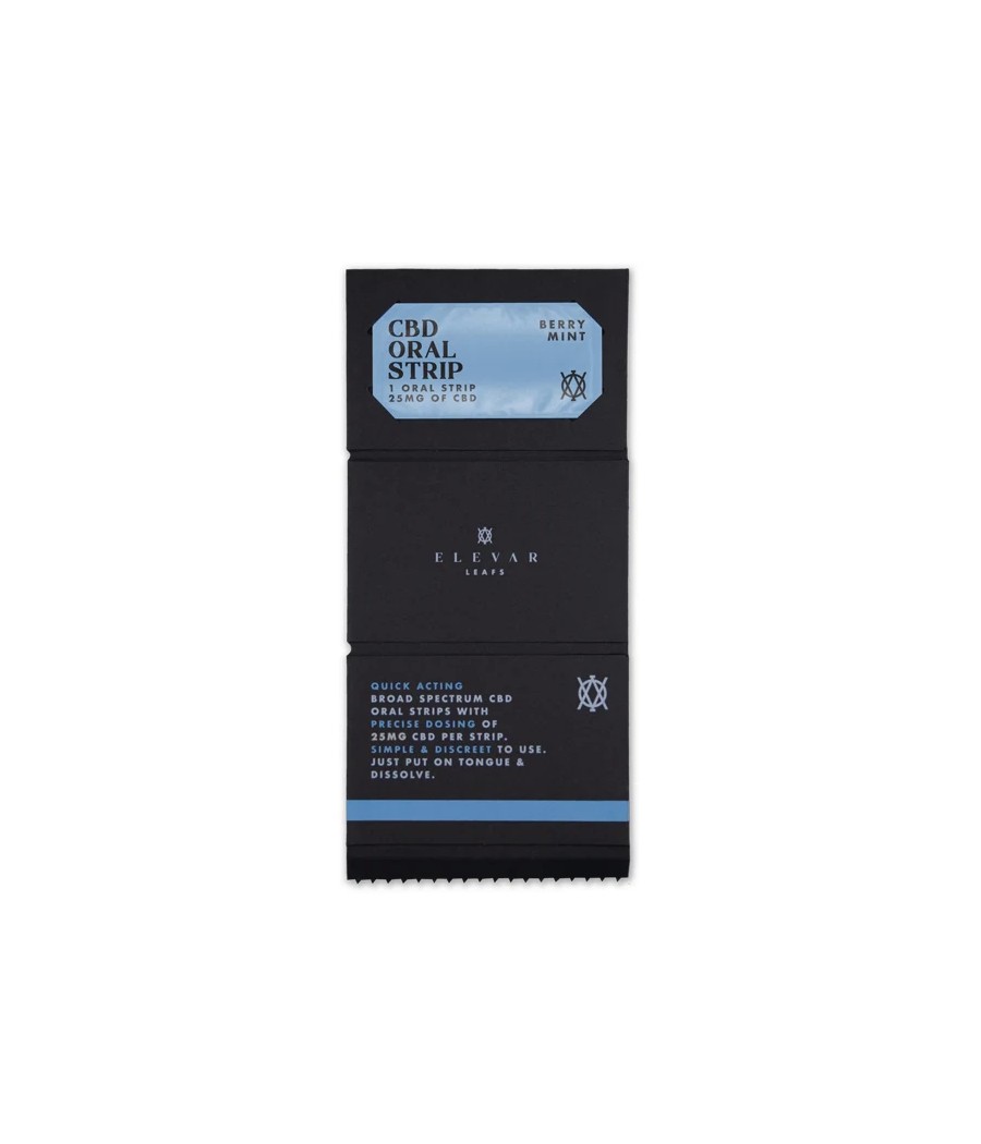 Elevar Leafs 125mg CBD Oral Strips
