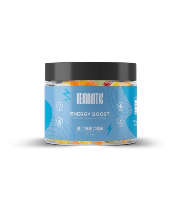 Hembiotic 500mg Functional CBD Gummy Bears - 100g