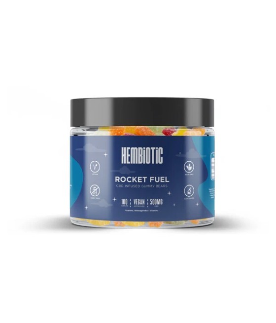 Hembiotic 500mg Functional CBD Gummy Bears - 100g