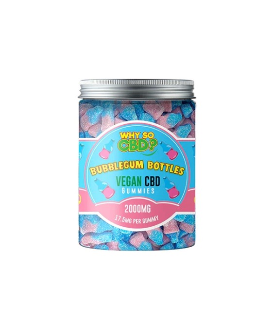 Why So CBD? 2000mg Broad Spectrum CBD Large Vegan Gummies - 11 Flavours