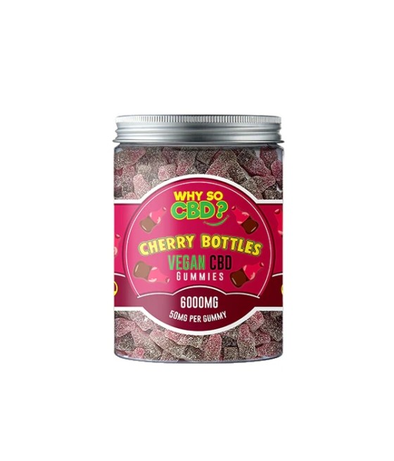 Why So CBD? 6000mg Broad Spectrum CBD Large Vegan Gummies - 11 Flavours