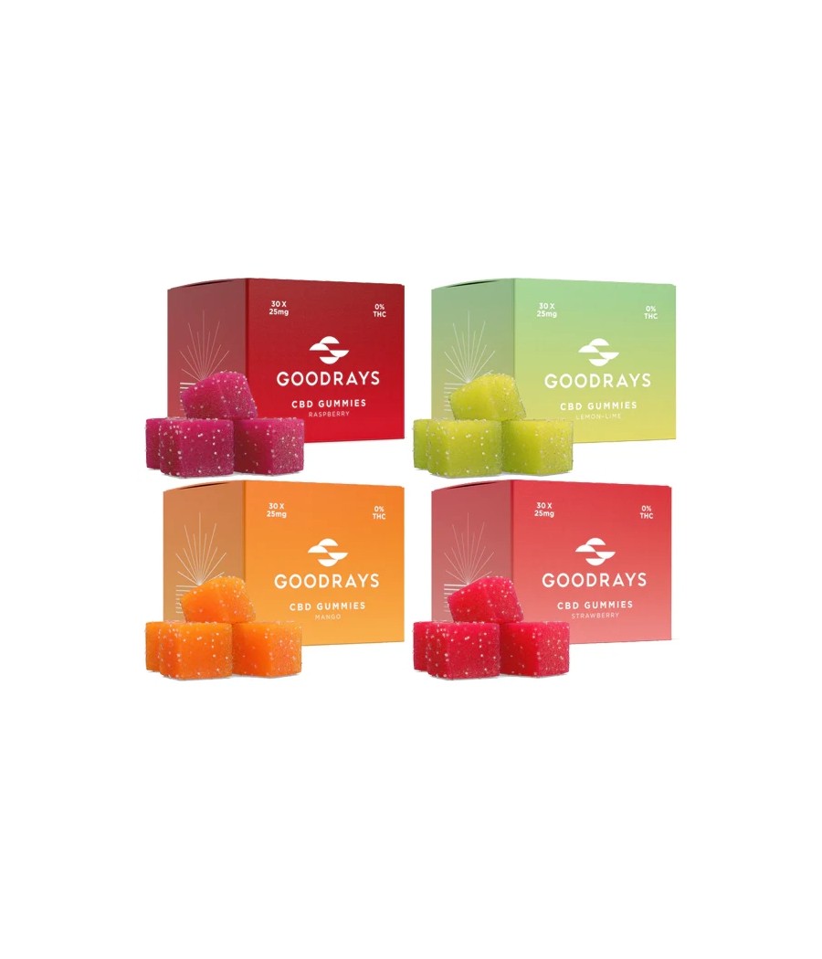 Goodrays 750mg CBD Gummies - 30 Pieces