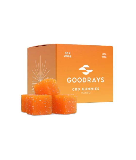 Goodrays 750mg CBD Gummies - 30 Pieces