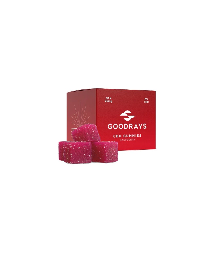 Goodrays 750mg CBD Gummies - 30 Pieces