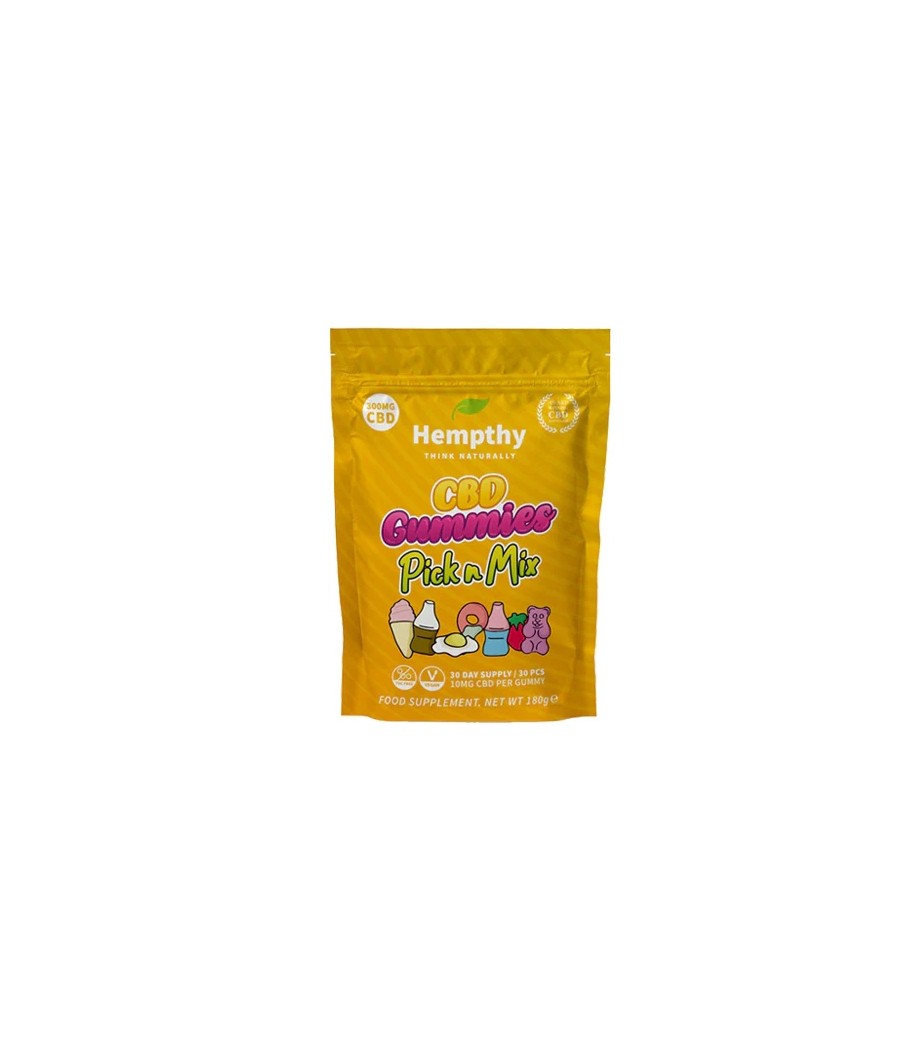Hempthy 300mg CBD Gummies 30 Ct Pouch