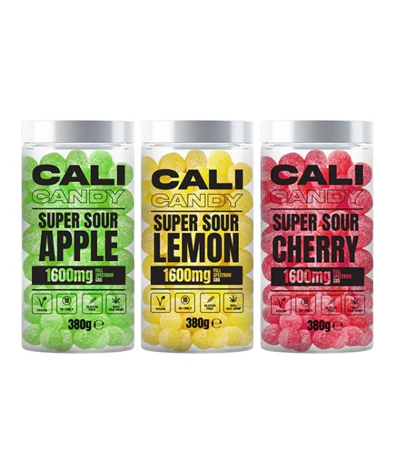 CALI CANDY 1600mg Full Spectrum CBD Vegan Sweets (Large) - 10 Flavours