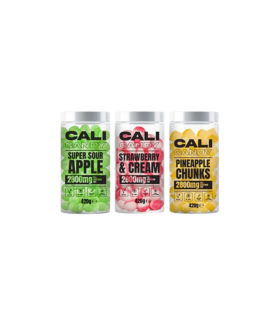 CALI CANDY MAX 2800mg Full Spectrum CBD Vegan Sweets  - 10 Flavours