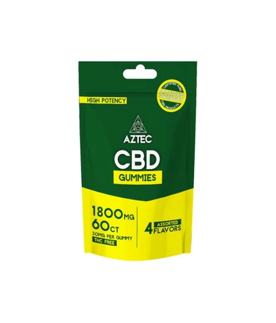 Aztec CBD Broad Spectrum 300mg CBD Gummies - 60 Pieces