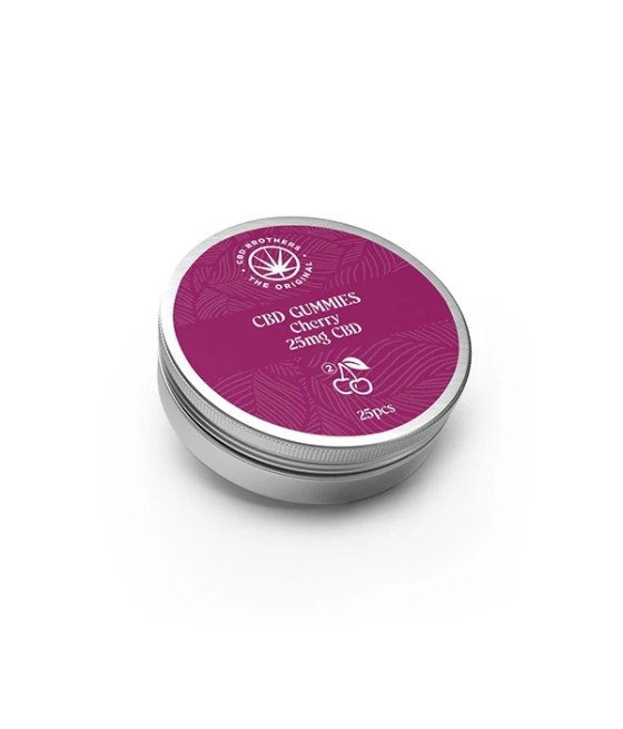 CBD Brothers 625mg CBD Cherry Gummies - 30 Pcs