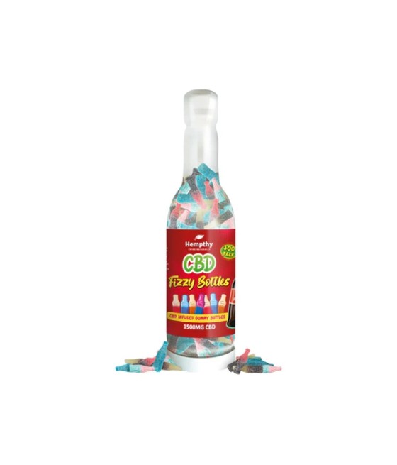 Hempthy 1500mg CBD Fizzy Bottles Gummy Mix - 300 Pieces