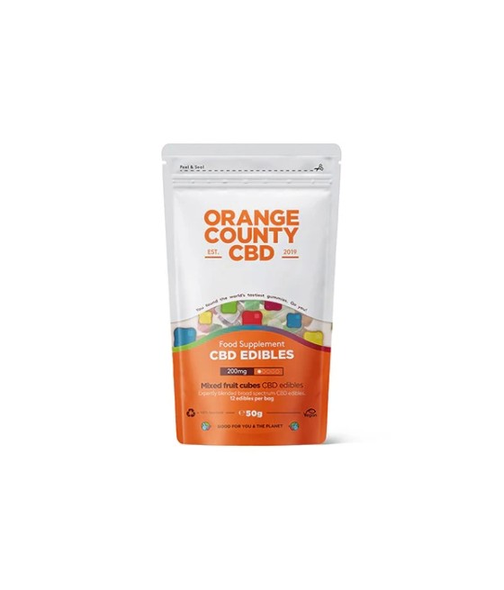 Orange County CBD 200mg Gummy Cubes - Grab Bag