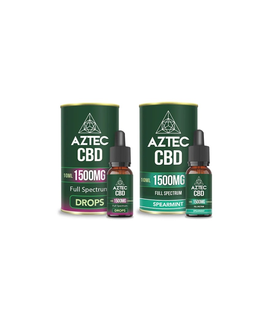 Aztec CBD Full Spectrum Hemp Oil 1500mg CBD 10ml