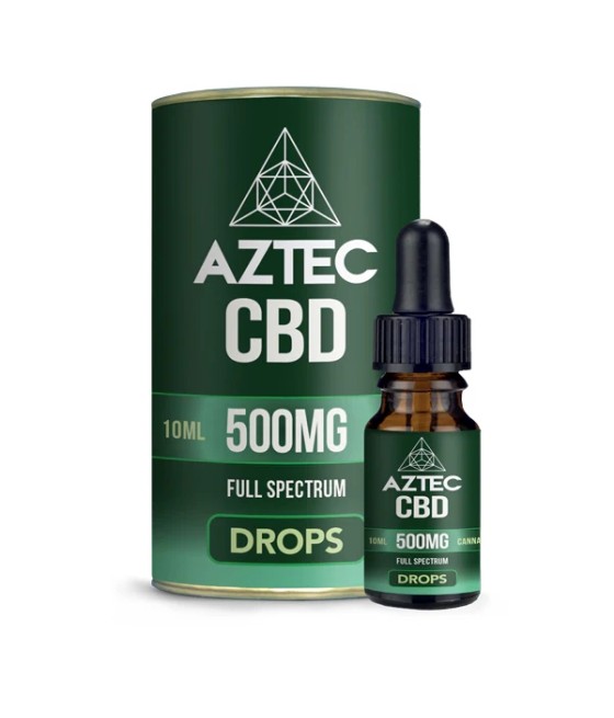 Aztec CBD Full Spectrum Hemp Oil 500mg CBD 10ml