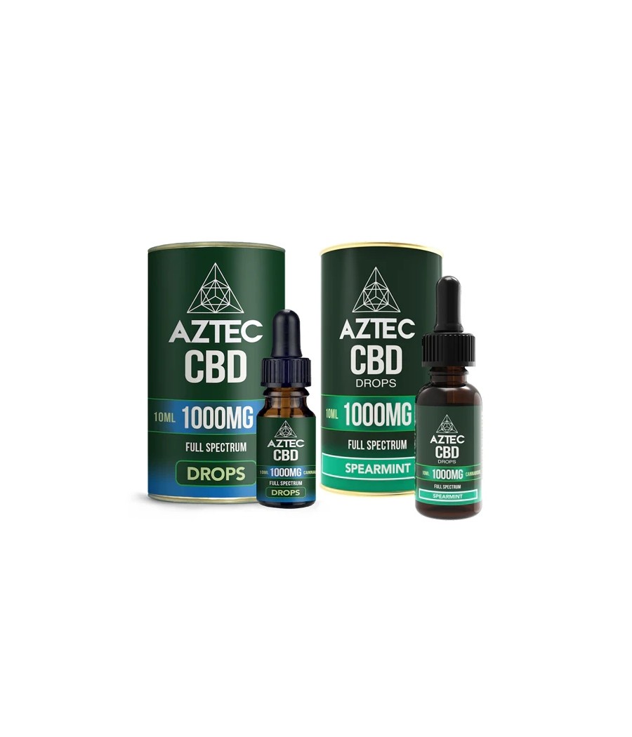 Aztec CBD Full Spectrum Hemp Oil 1000mg CBD 10ml