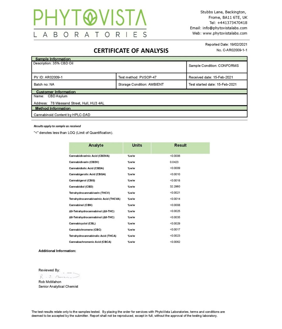 CBD Asylum 35% 3500mg CBD Oil 10ml (BUY 1 GET 2 FREE)