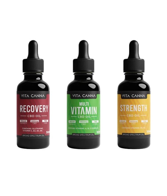 Vita Canna 1400mg Broad Spectrum Functional CBD C8 MCT Oil - 30ml