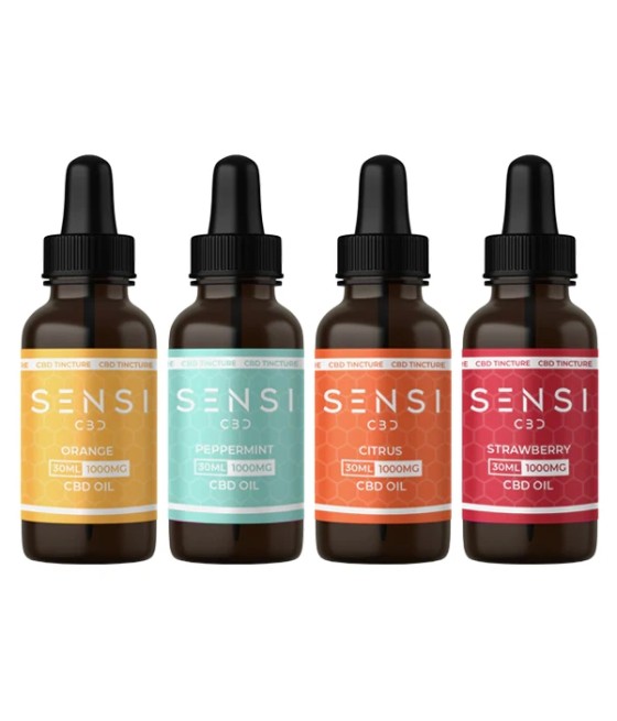 Sensi CBD 1000mg CBD Broad-Spectrum Tincture Oil 30ml (BUY 1 GET 1 FREE)