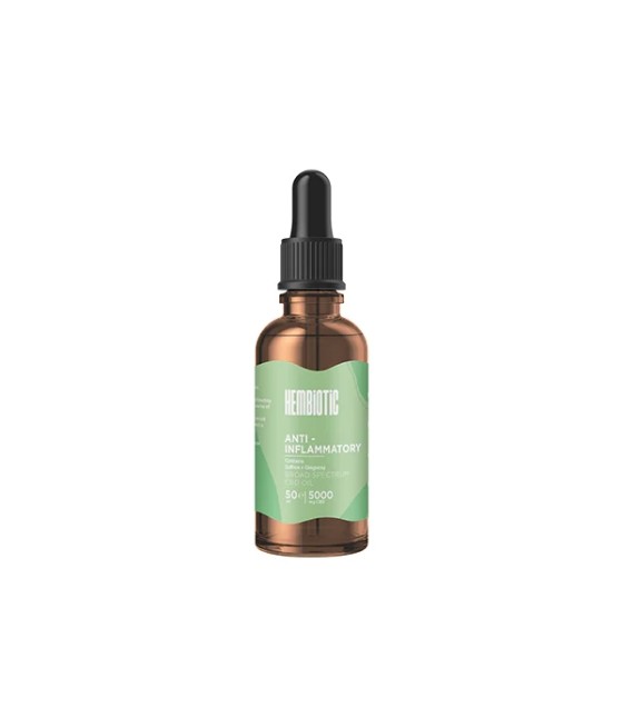 Hembiotic 5000mg Broad-Spectrum Bulk Functional CBD Oil - 50ml