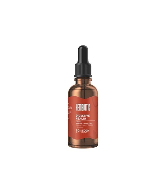 Hembiotic 5000mg Broad-Spectrum Bulk Functional CBD Oil - 50ml