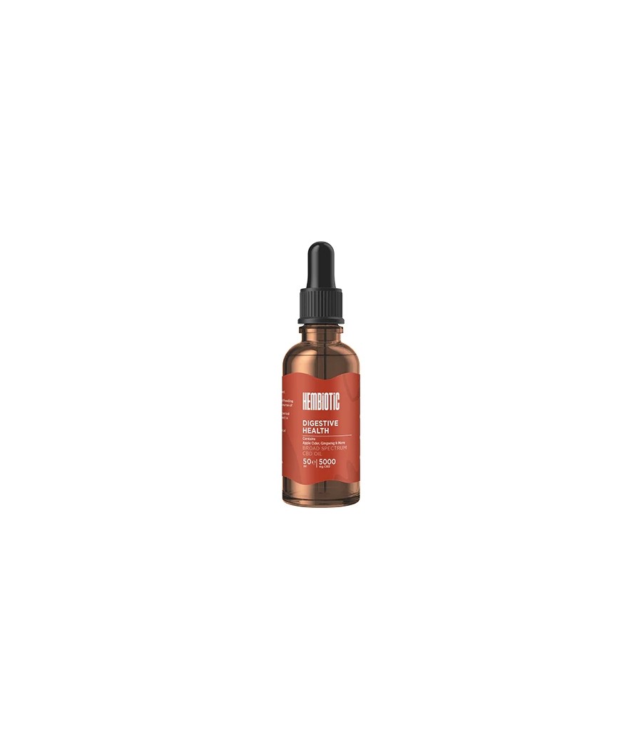 Hembiotic 5000mg Broad-Spectrum Bulk Functional CBD Oil - 50ml