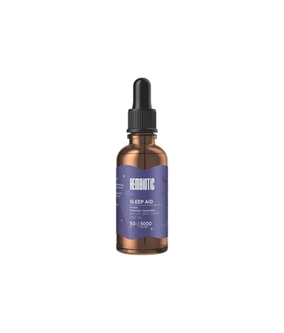 Hembiotic 5000mg Broad-Spectrum Bulk Functional CBD Oil - 50ml