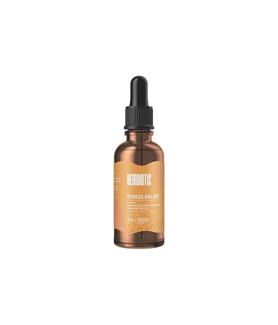 Hembiotic 5000mg Broad-Spectrum Bulk Functional CBD Oil - 50ml