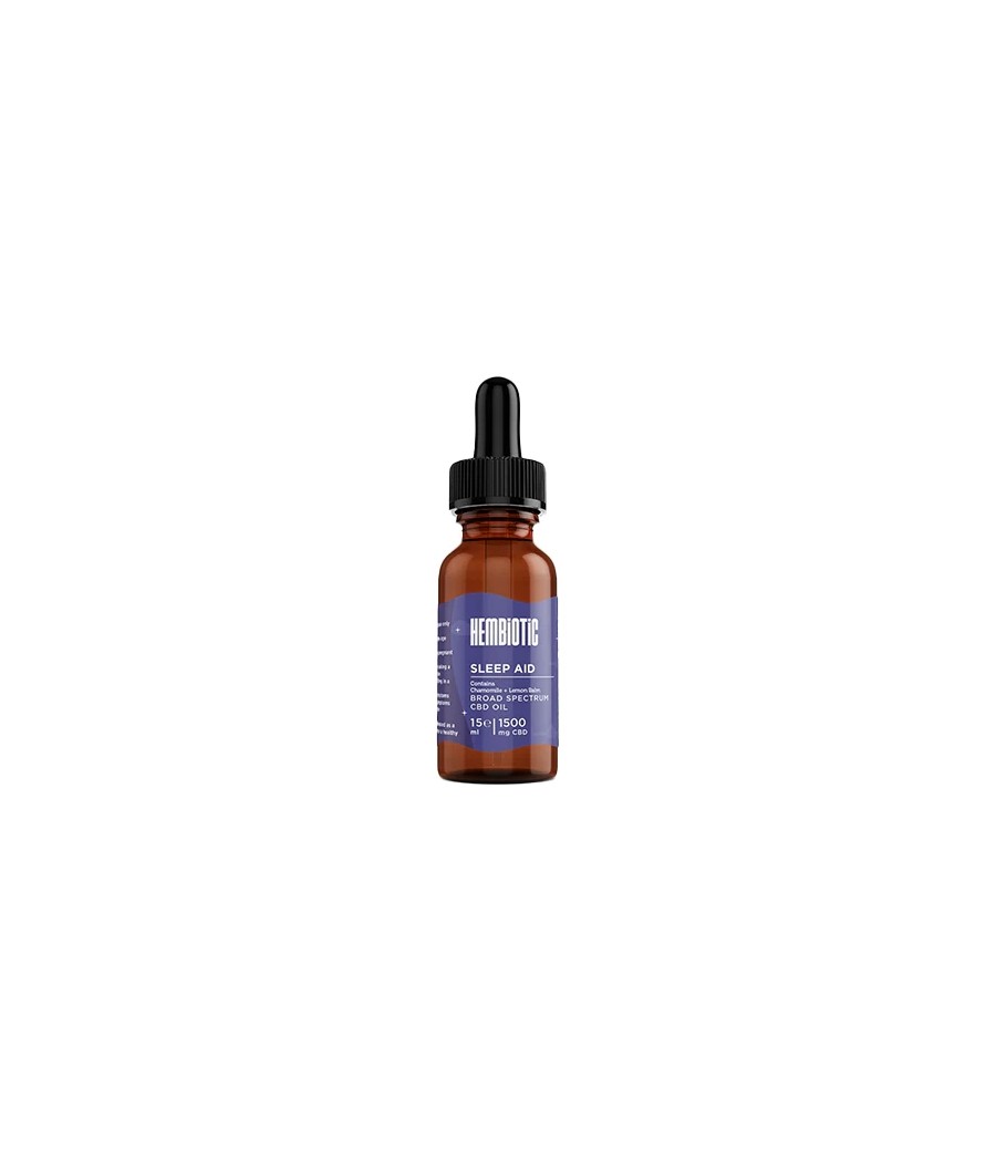 Hembiotic 1500mg Broad-Spectrum Functional CBD Oil - 15ml