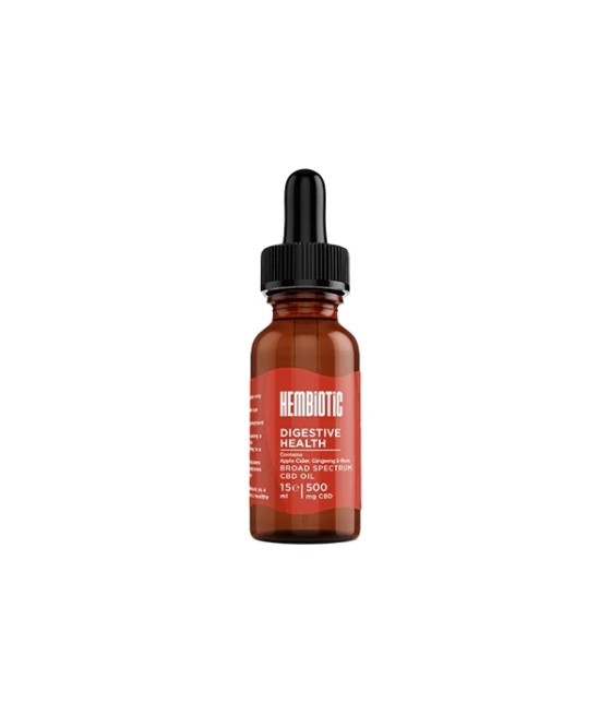 Hembiotic 500mg Broad-Spectrum Functional CBD Oil - 15ml