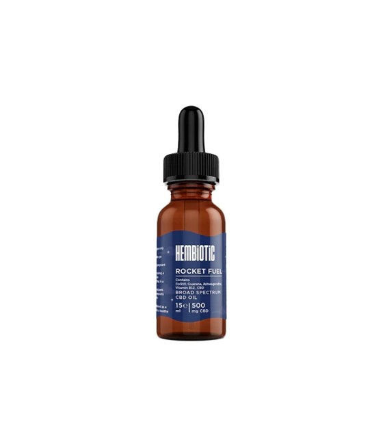 Hembiotic 500mg Broad-Spectrum Functional CBD Oil - 15ml