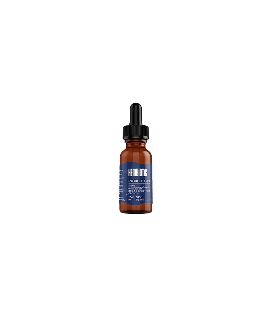 Hembiotic 500mg Broad-Spectrum Functional CBD Oil - 15ml