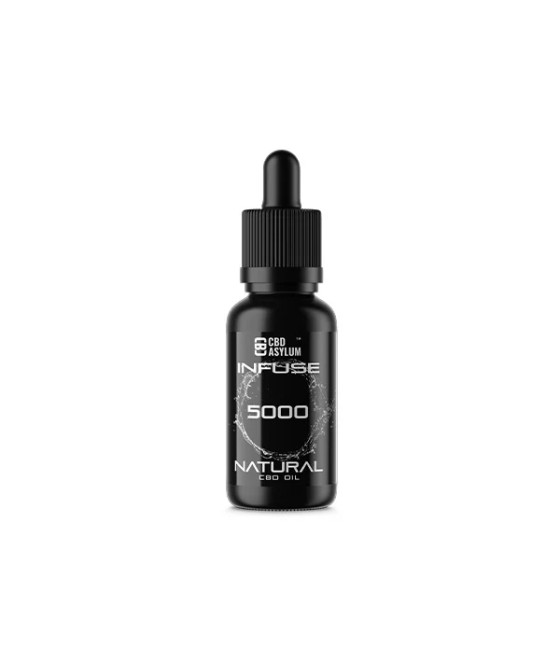 CBD Asylum Infuse 5000mg CBD Natural Oil - 30ml (BUY 1 GET 2 FREE)
